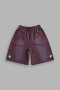 Dual Oversized Osiris Sweat Shorts in Darc Purple Sun Fade — imagem 1