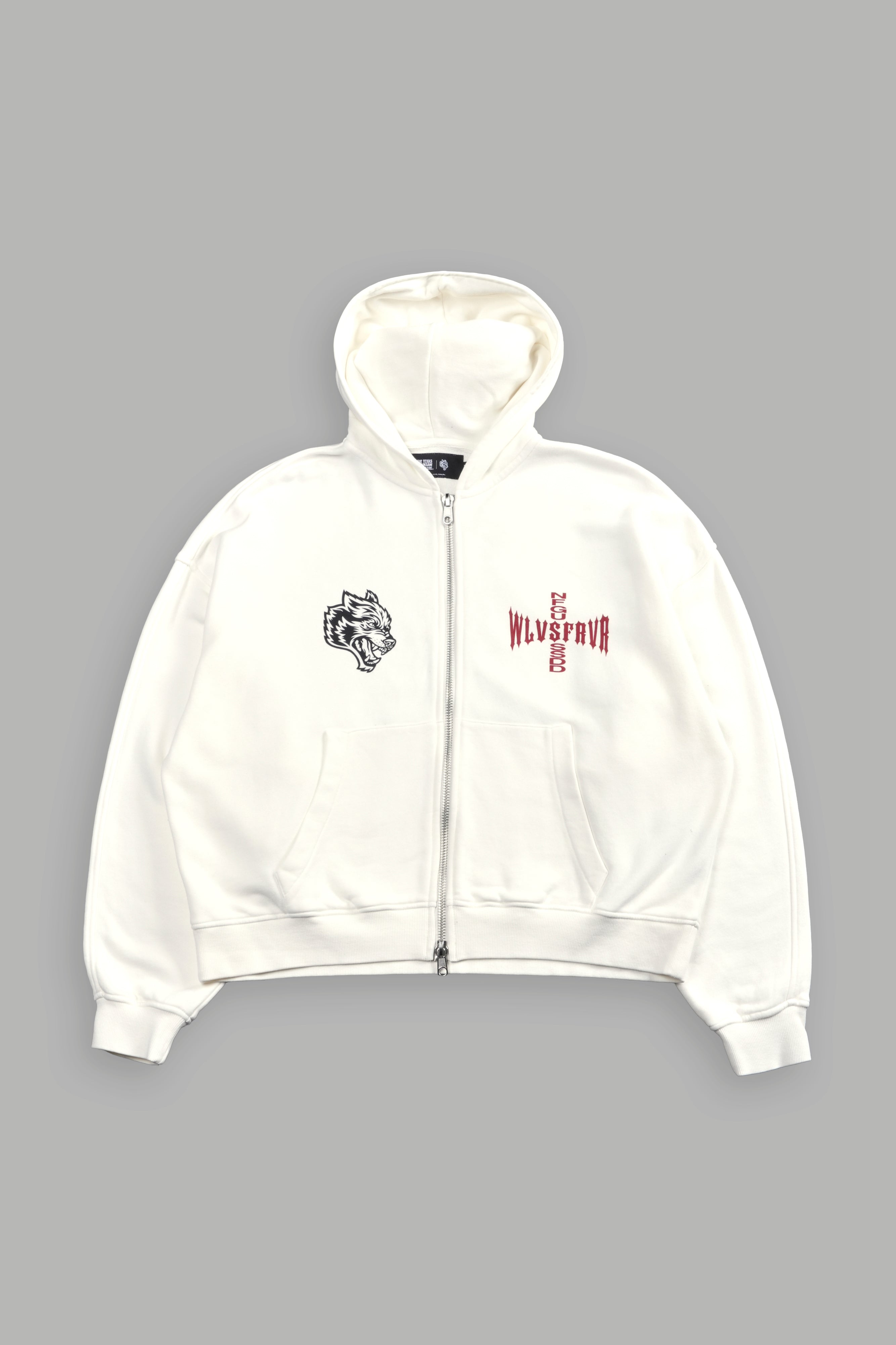 Born Darc Darco Double Zip Hoodie in Cream — imagem 3