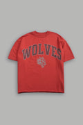 Loyalty Frvr Grunge Mid Length Raw Hem Tee in Roman Red — imagem 1