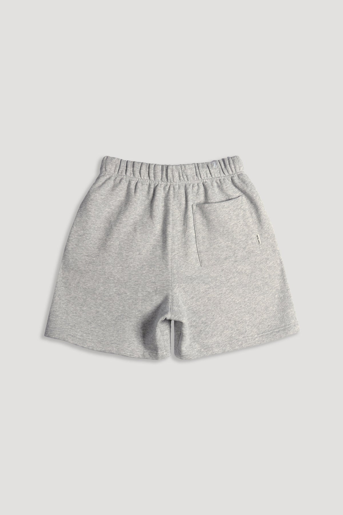 Just Wolves Oversized Post Lounge Sweat Shorts in Light Athletic Gray — imagem 7