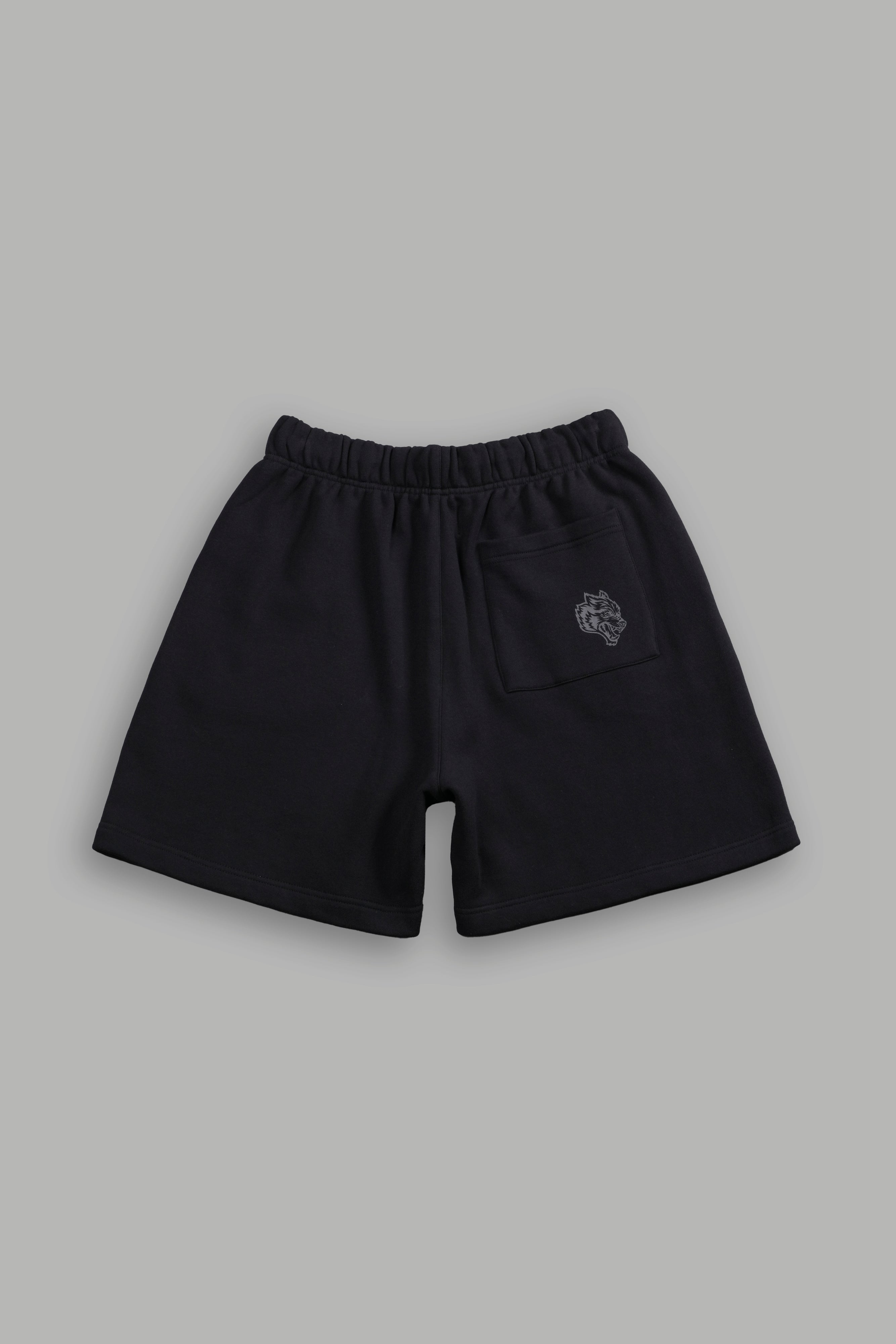 Stud Wolf Post Lounge Sweat Shorts in Black — imagem 2