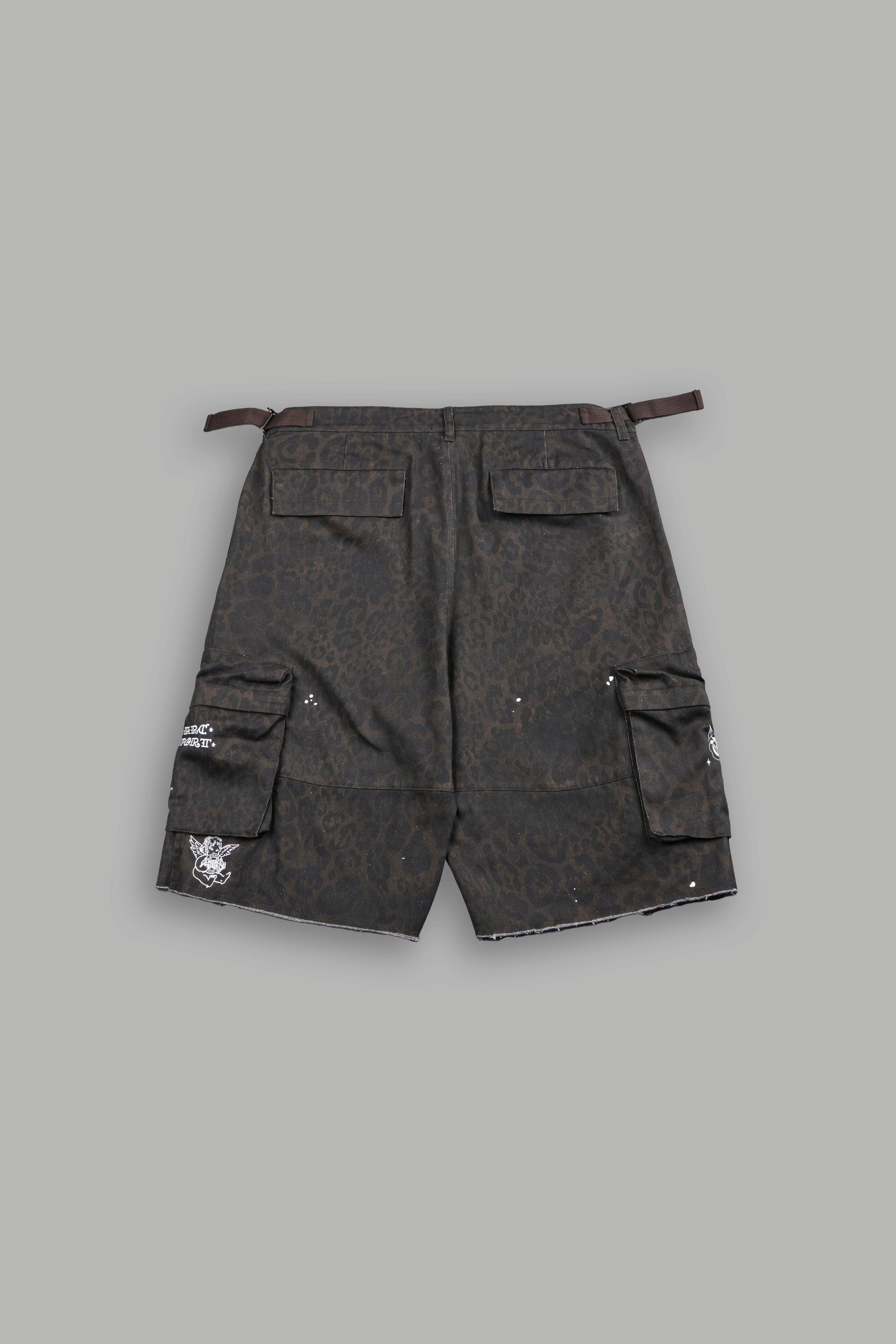 Darc Flash Duke Cargo Shorts in Darc Brown Leopard