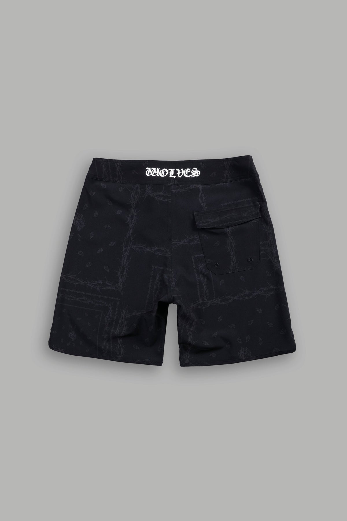 Darc Sport Wolves Club 7.5 No Weapon Stage Shorts in Black Thorn Paisley - imagem 2