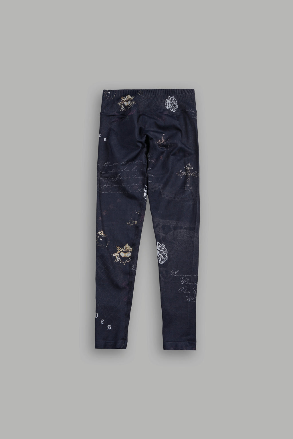 Wolves Pyramid Evey Seamless Leggings In Midnight Sorrow