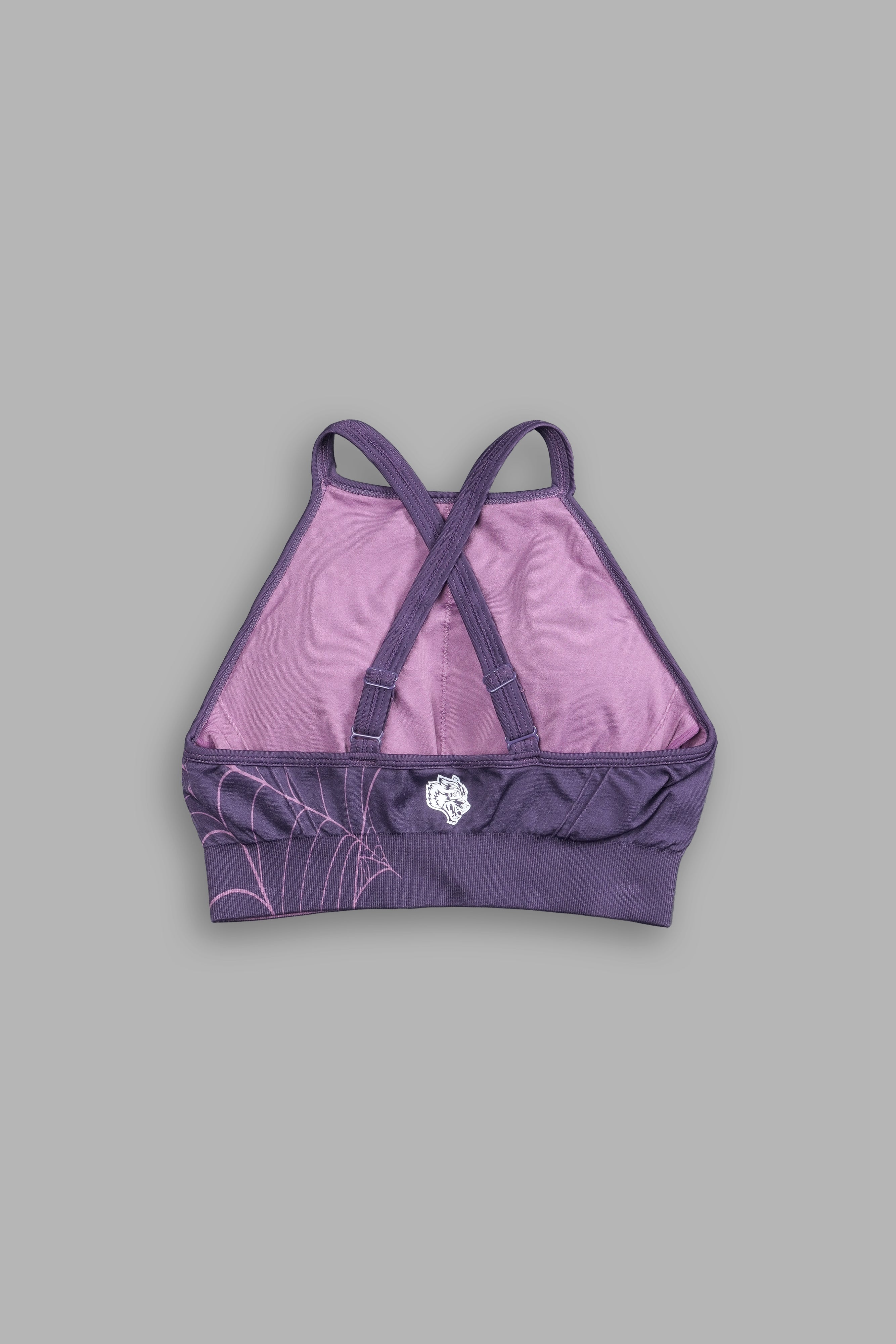 Hesh "Everson Seamless" High Neck Bra in Purple Night Web — imagem 4