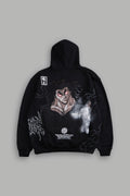 Yujiro Hanma "Pierce" Hoodie in Black — imagem 1