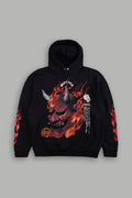 Wolves Club Oni Inferno Pierce Hoodie in Black — imagem 1