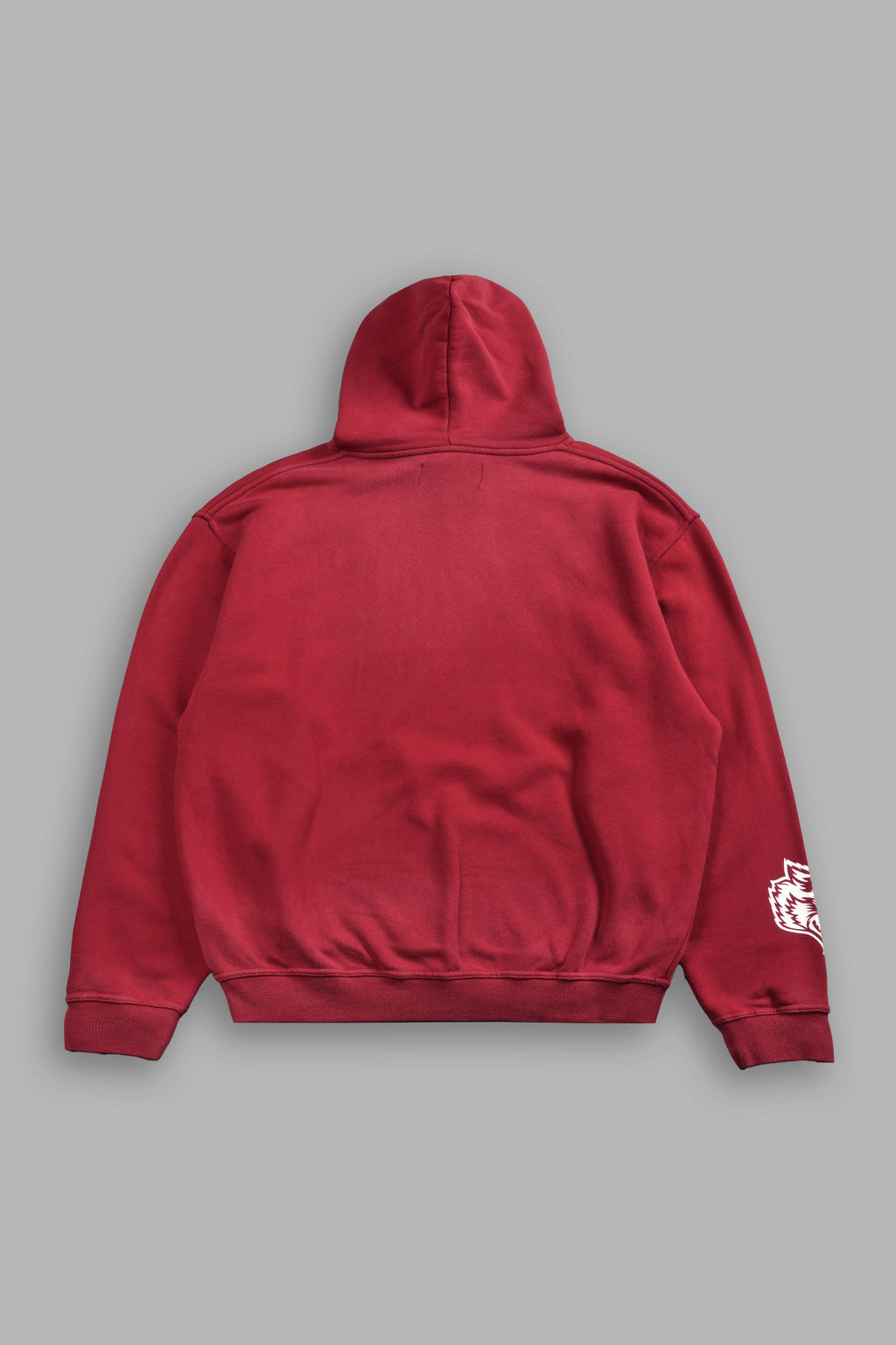 Darc Sport Is Forever Pierce Hoodie in Carmine Red Drift Wash