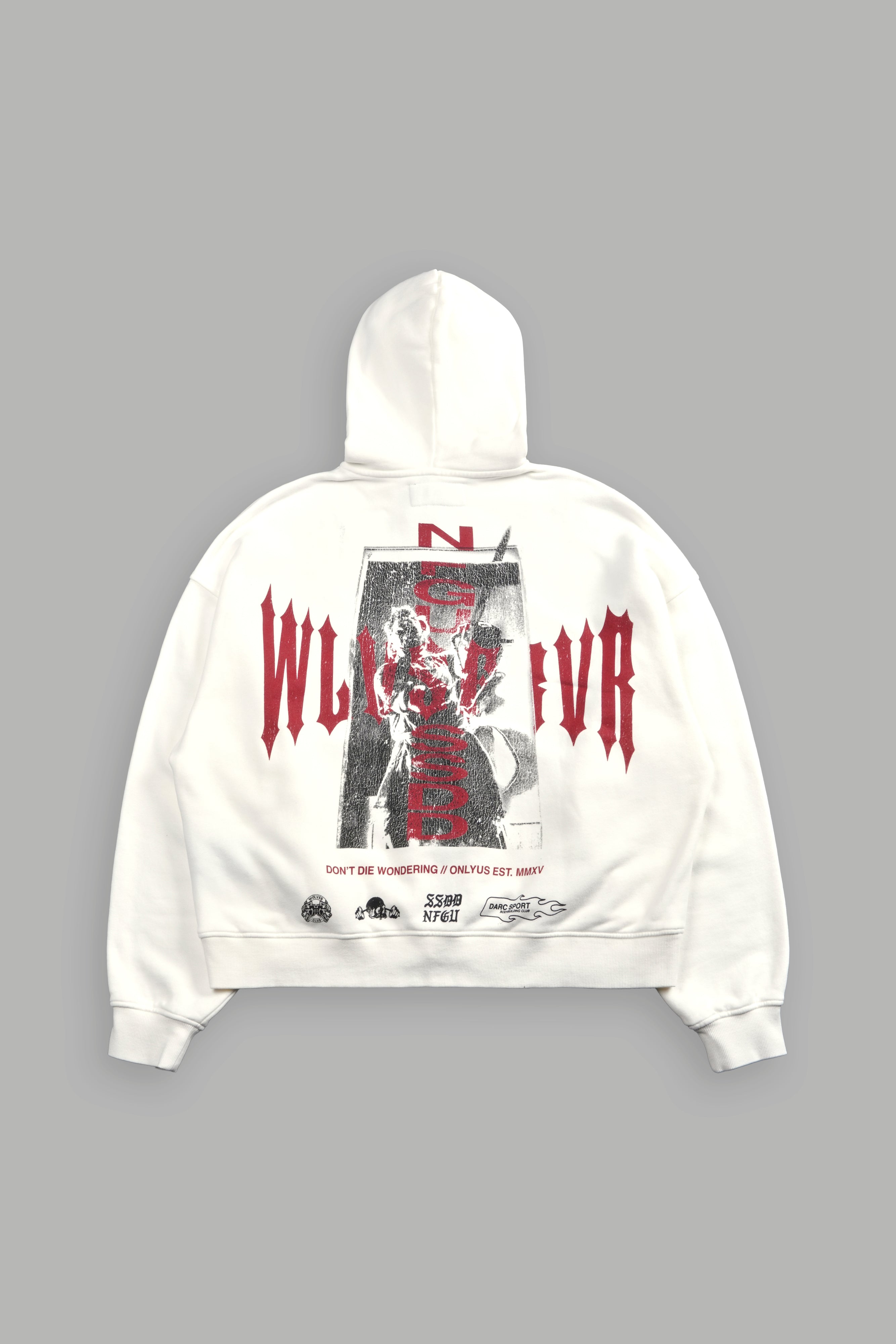 Born Darc Darco Double Zip Hoodie in Cream — imagem 1
