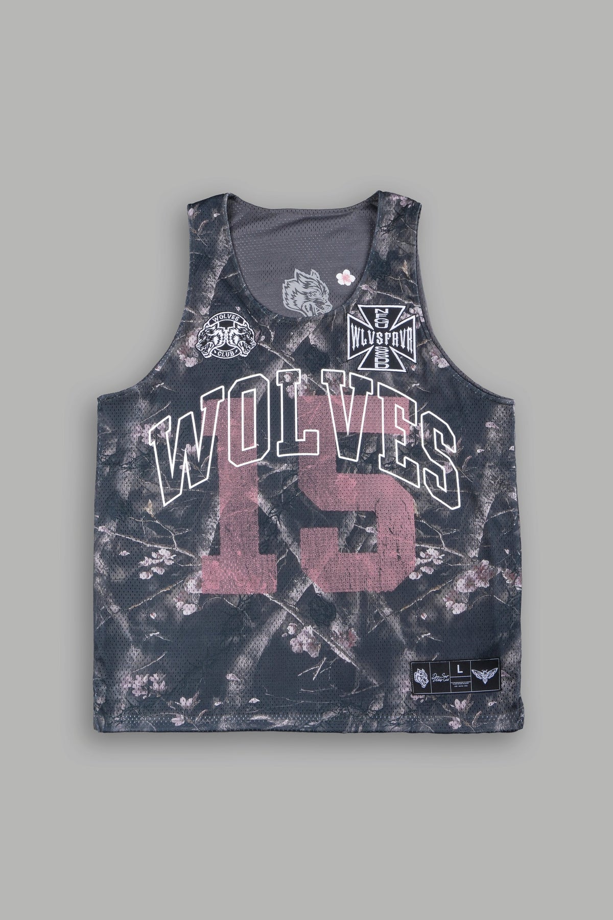 Shadow Blossom Reversible Bball Jersey In Slate Gray / All Of Us Camo - imagem 1