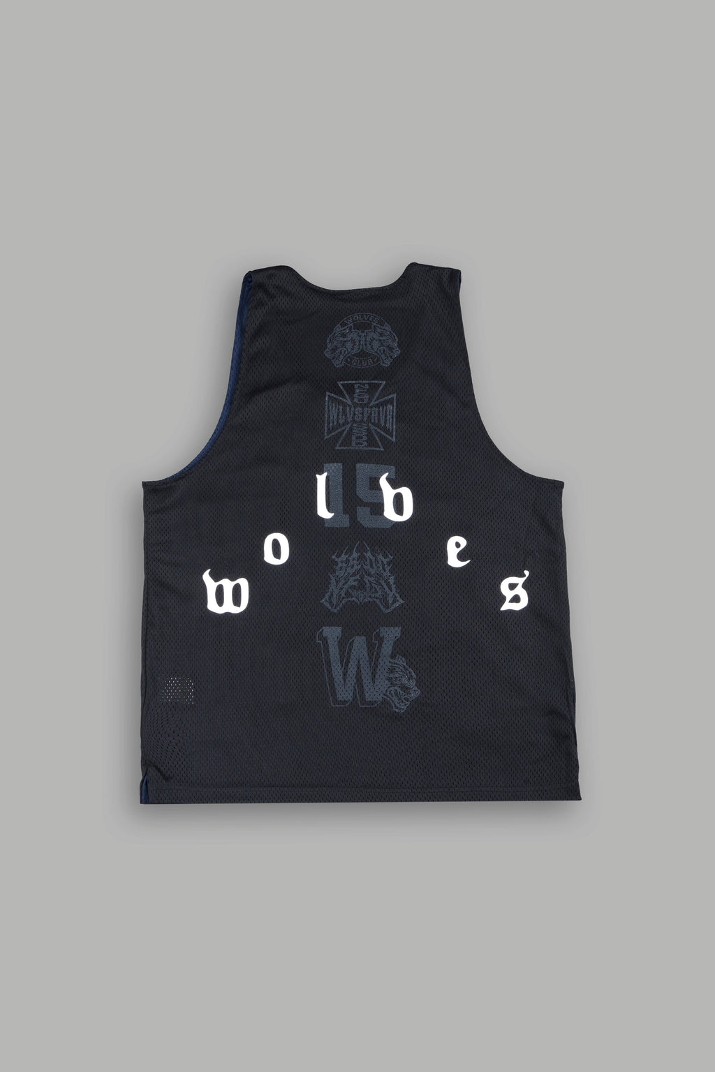 Pack Leader Reversible Bball Jersey In Black/Navy - imagem 4