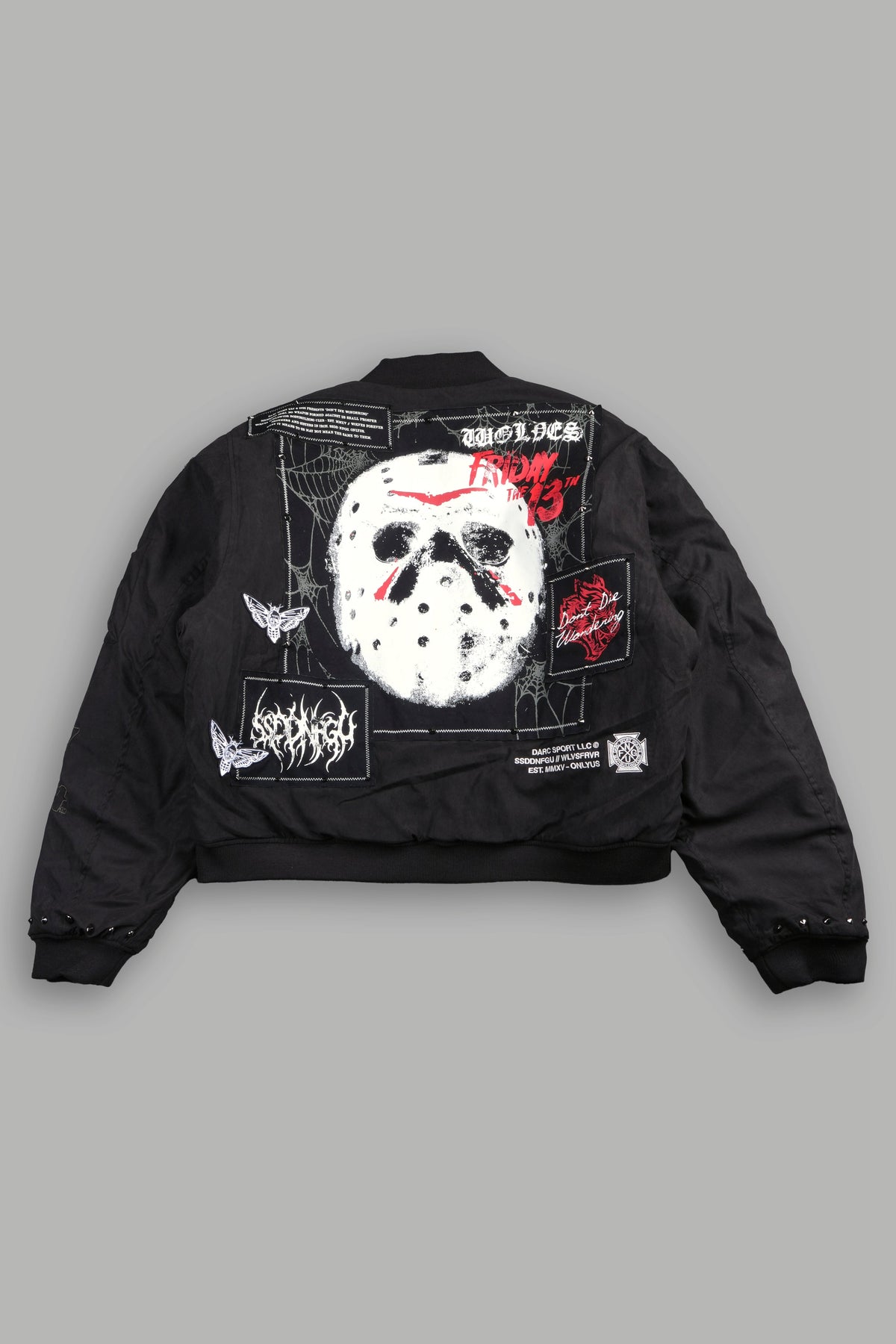 Jason Frvr Cloud Quilted Reversible Bomber Jacket In Black/Oxblood