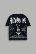 Wlvs Fire Premium Oversized Tee in Black — imagem 1