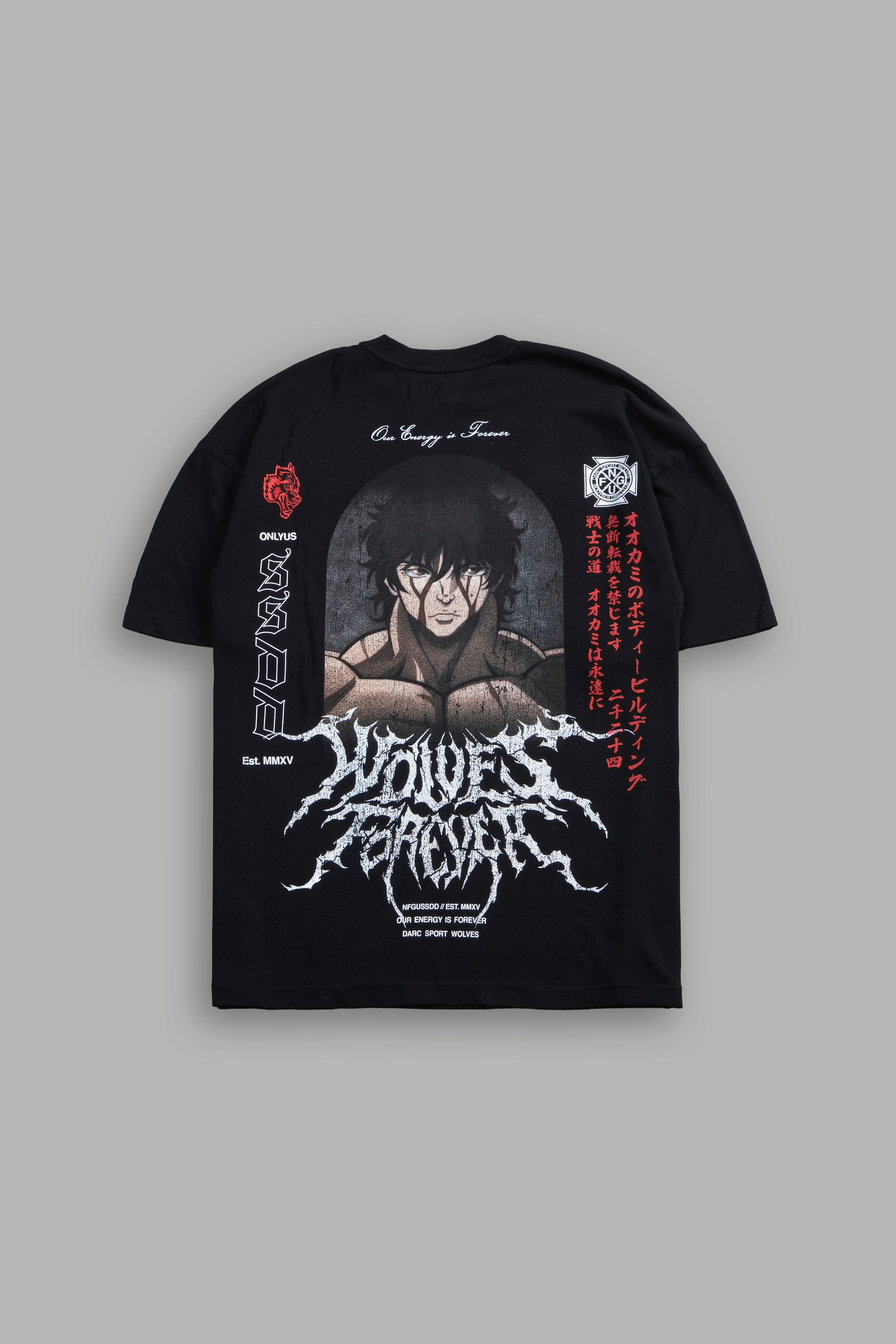 Unbreakable Will "Premium" Oversized Tee in Black — imagem 1