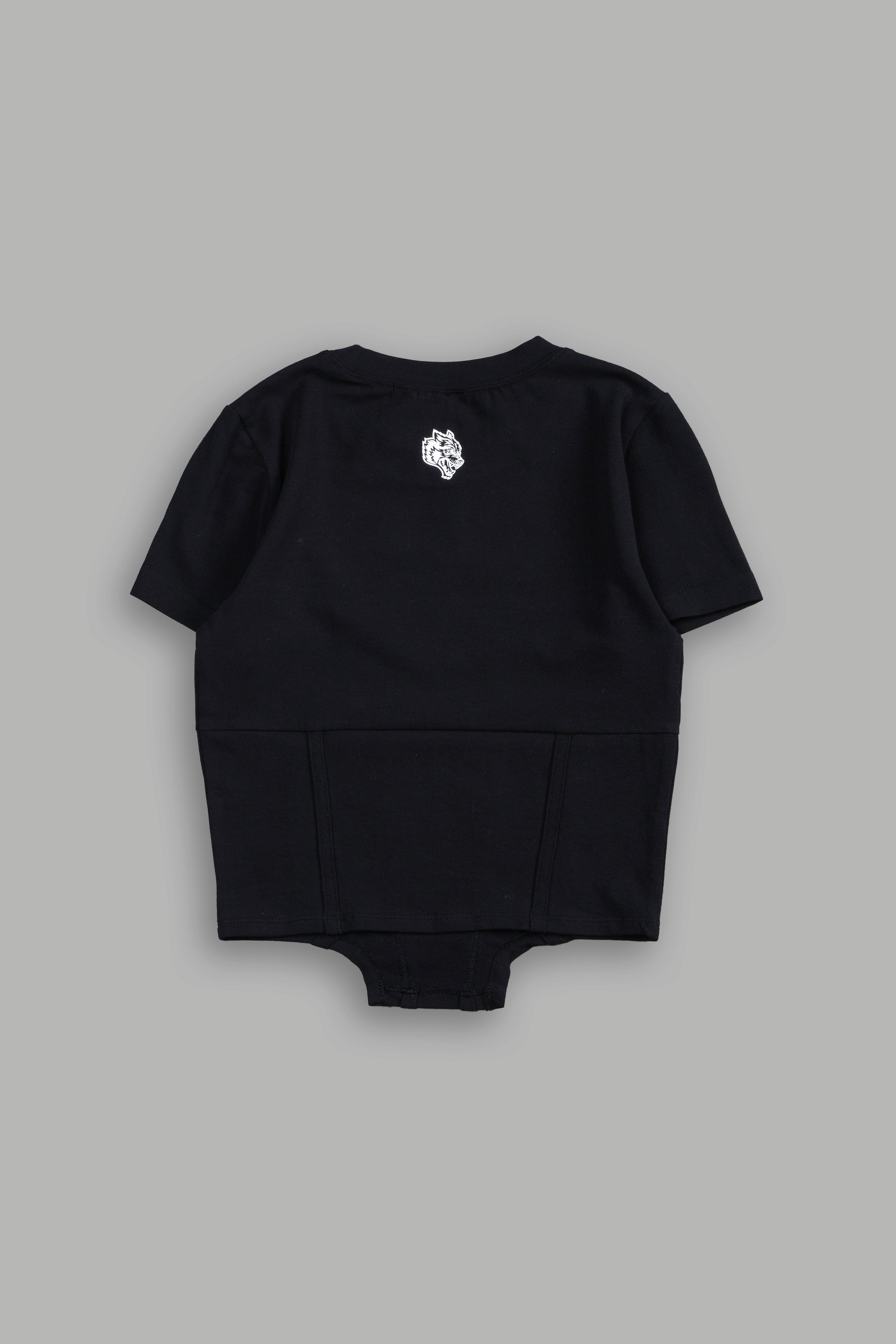 Chopper Wolf Salem Corset Tee in Black — imagem 4