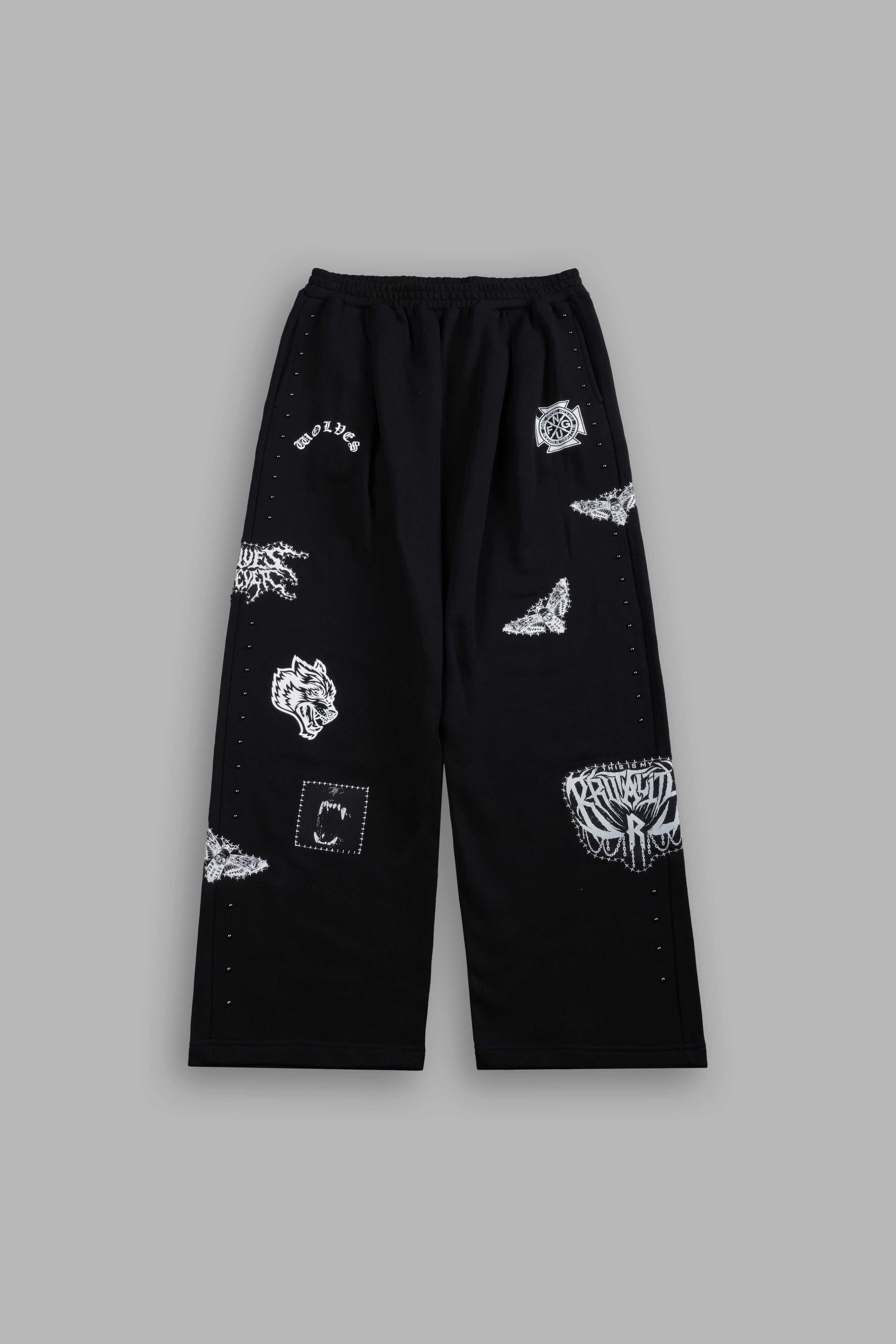 Give it Your All "Yara" Pleated Sweat Pants in Black — imagem 7