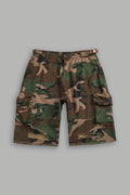 Wolf Chopper Duke Cargo Shorts in Woodland Camo - imagem 1