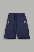 Dual Wolf Capri Sweat Pants In Storm Blue