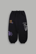 La Has Your Back Lightweight Lounger Sweat Pants in Black — imagem 1