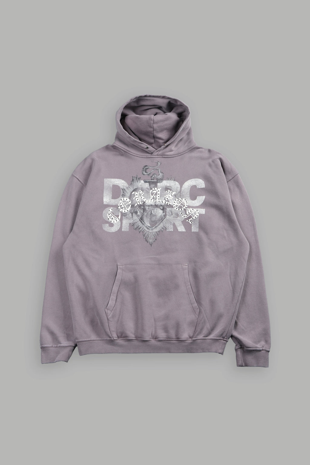 Ds Corazon Pierce Hoodie In Pale Gray