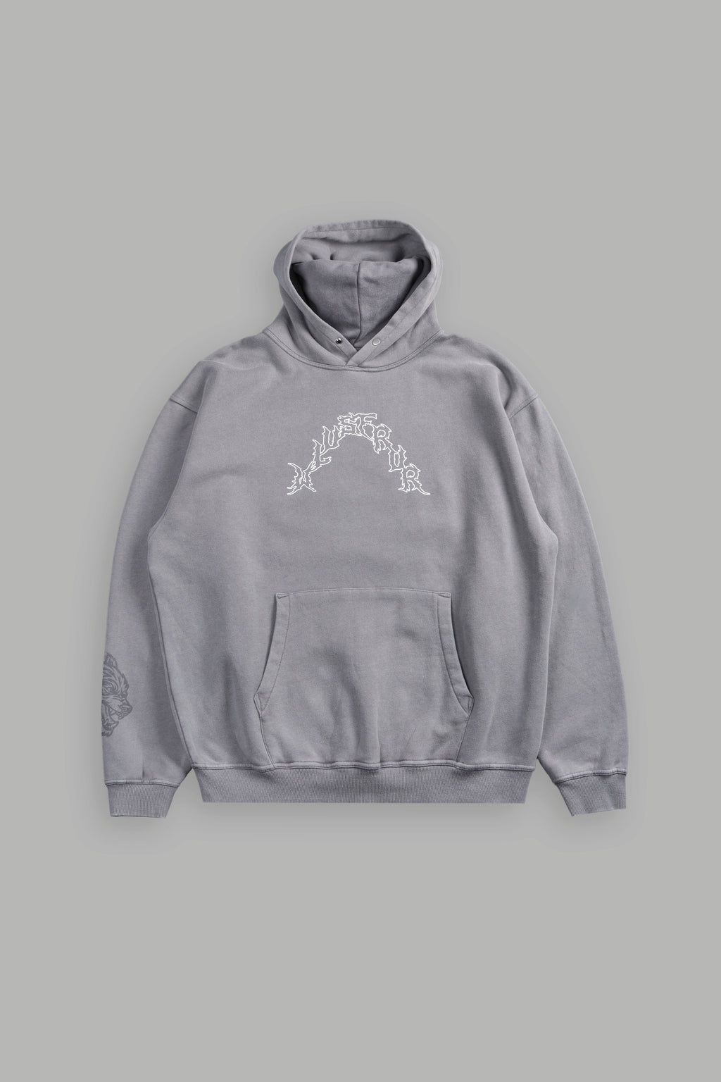 Night Blade Pierce Hoodie In Dove Gray