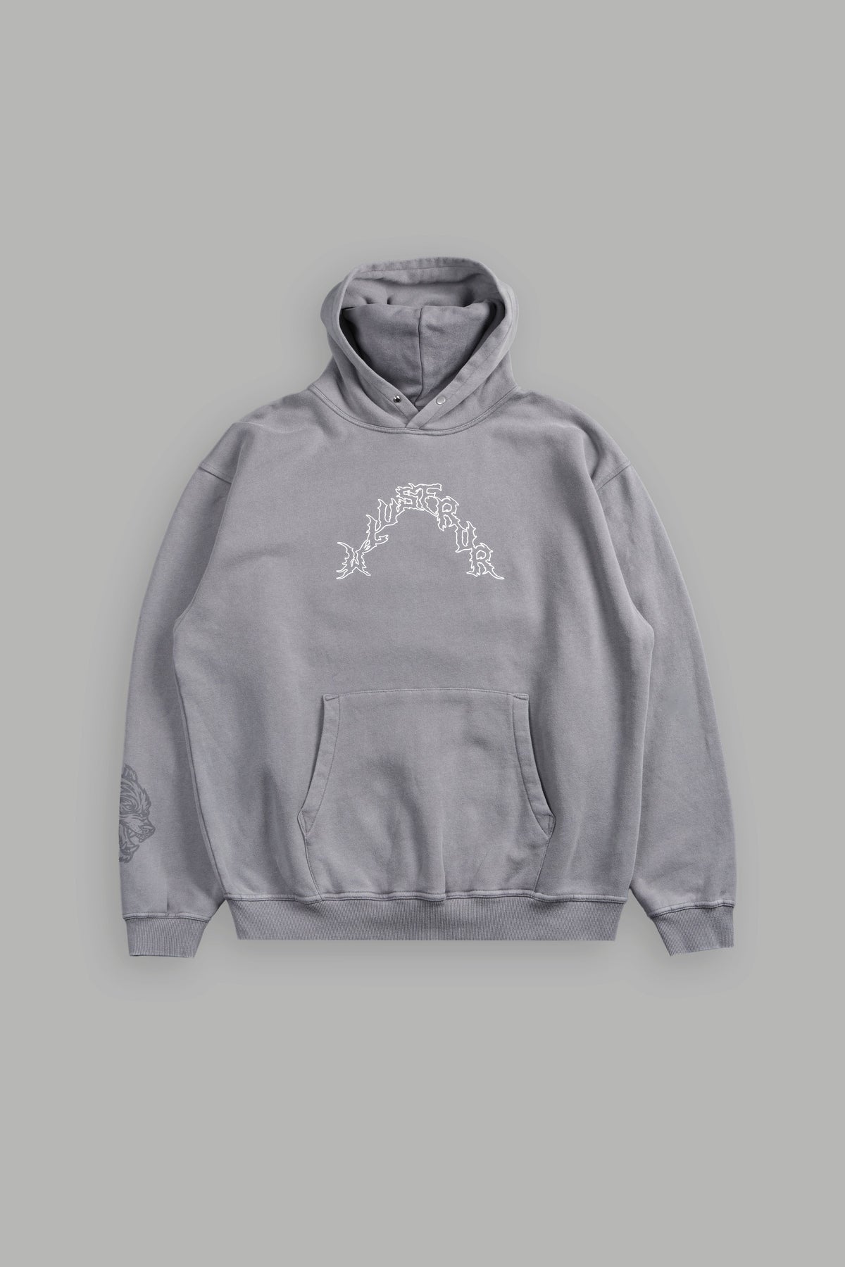 Night Blade Pierce Hoodie In Dove Gray