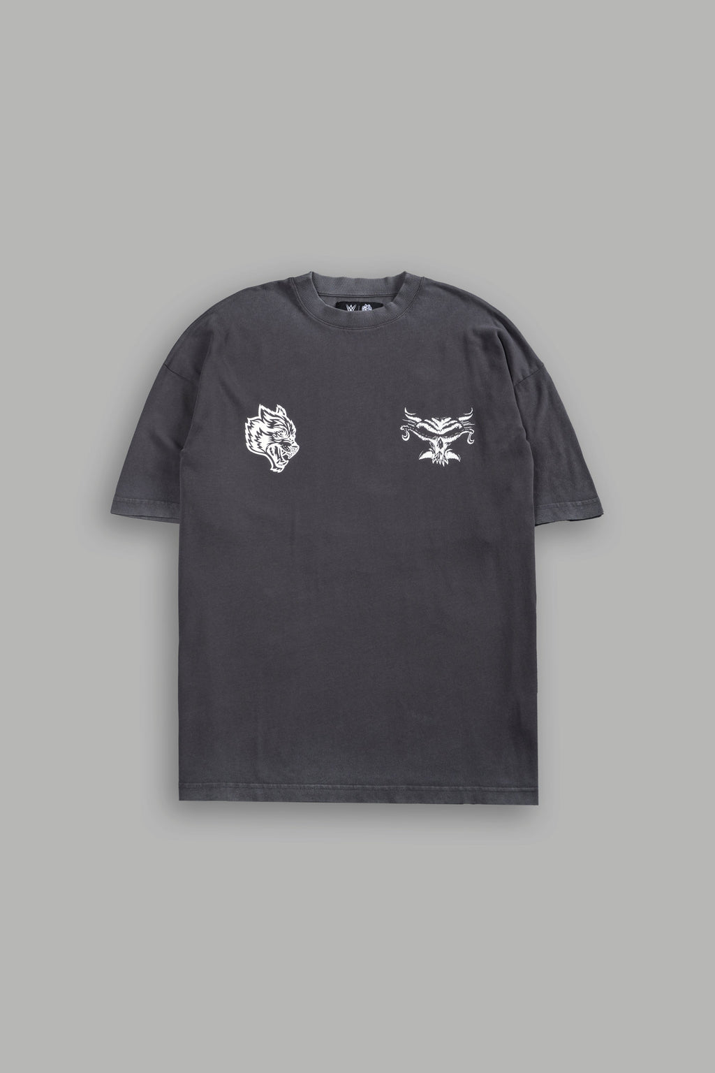 Feed the Beast Premium Oversized Tee in Wolf Gray — imagem 3