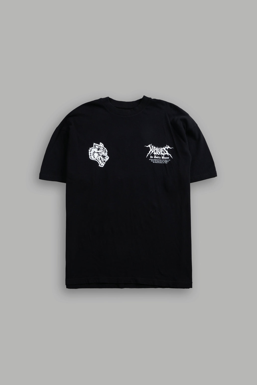 Through The Clouds "Premium" Oversized Tee in Black — imagem 3