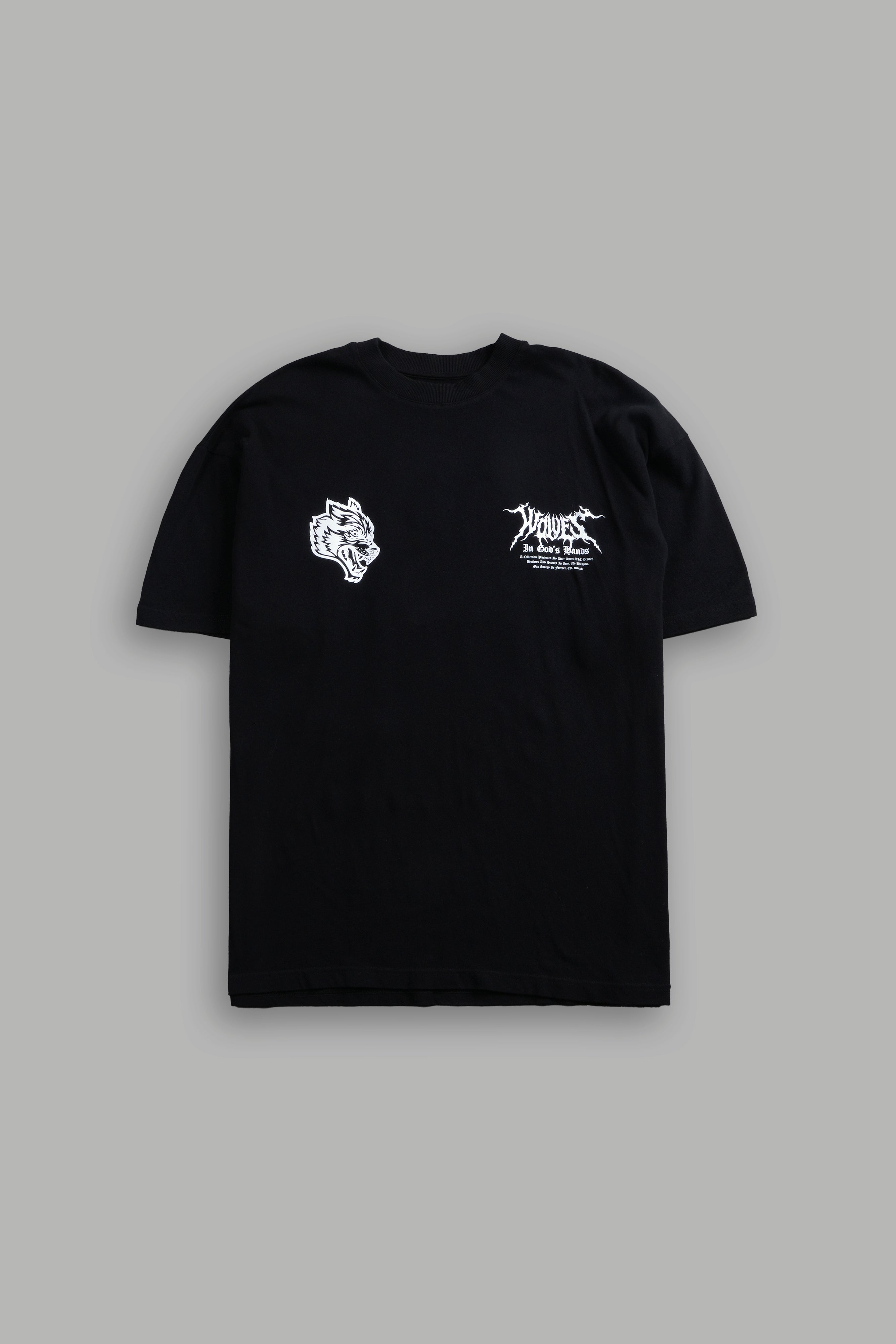 Through The Clouds "Premium" Oversized Tee in Black — imagem 3