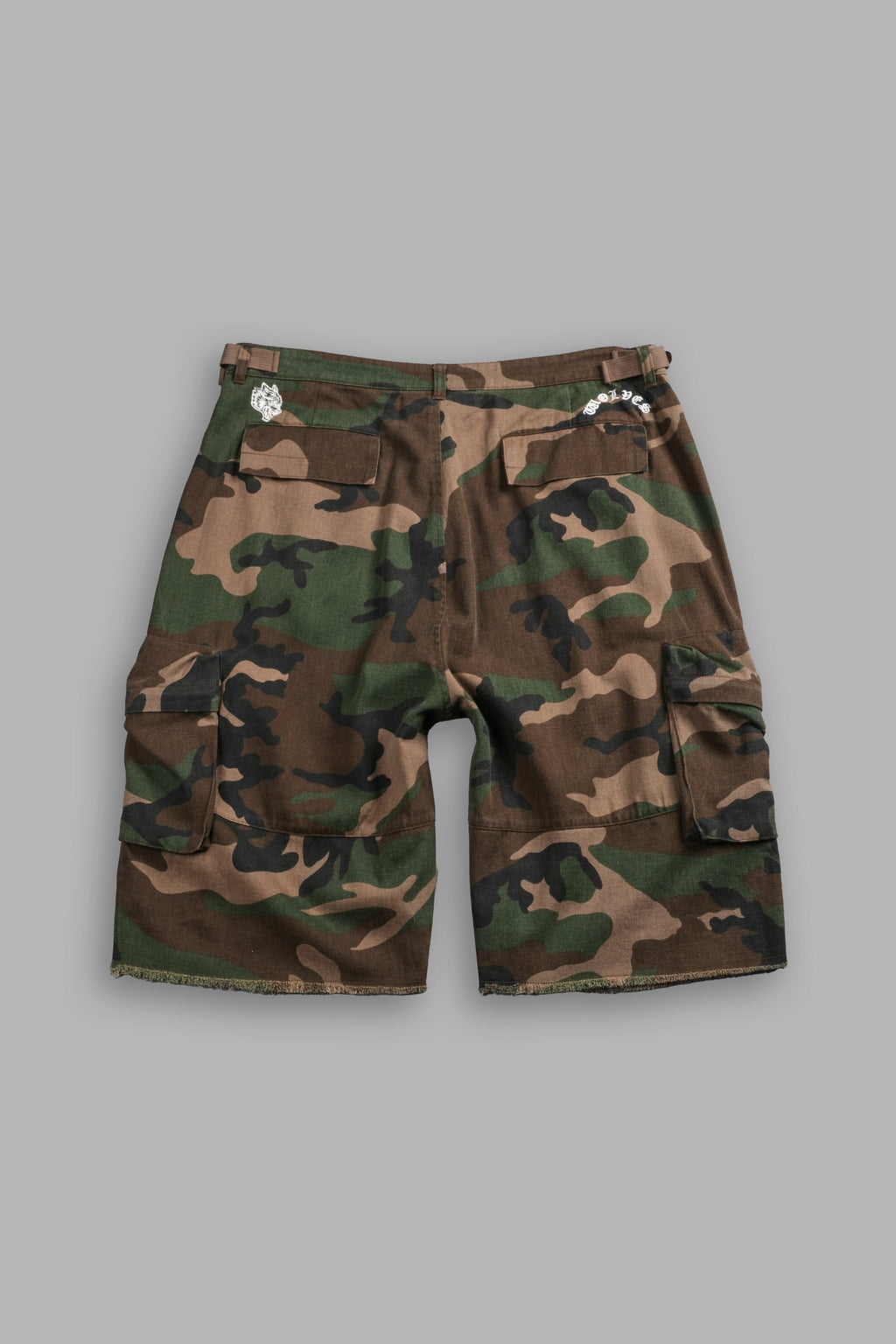 Wolf Chopper Duke Cargo Shorts in Woodland Camo - imagem 3