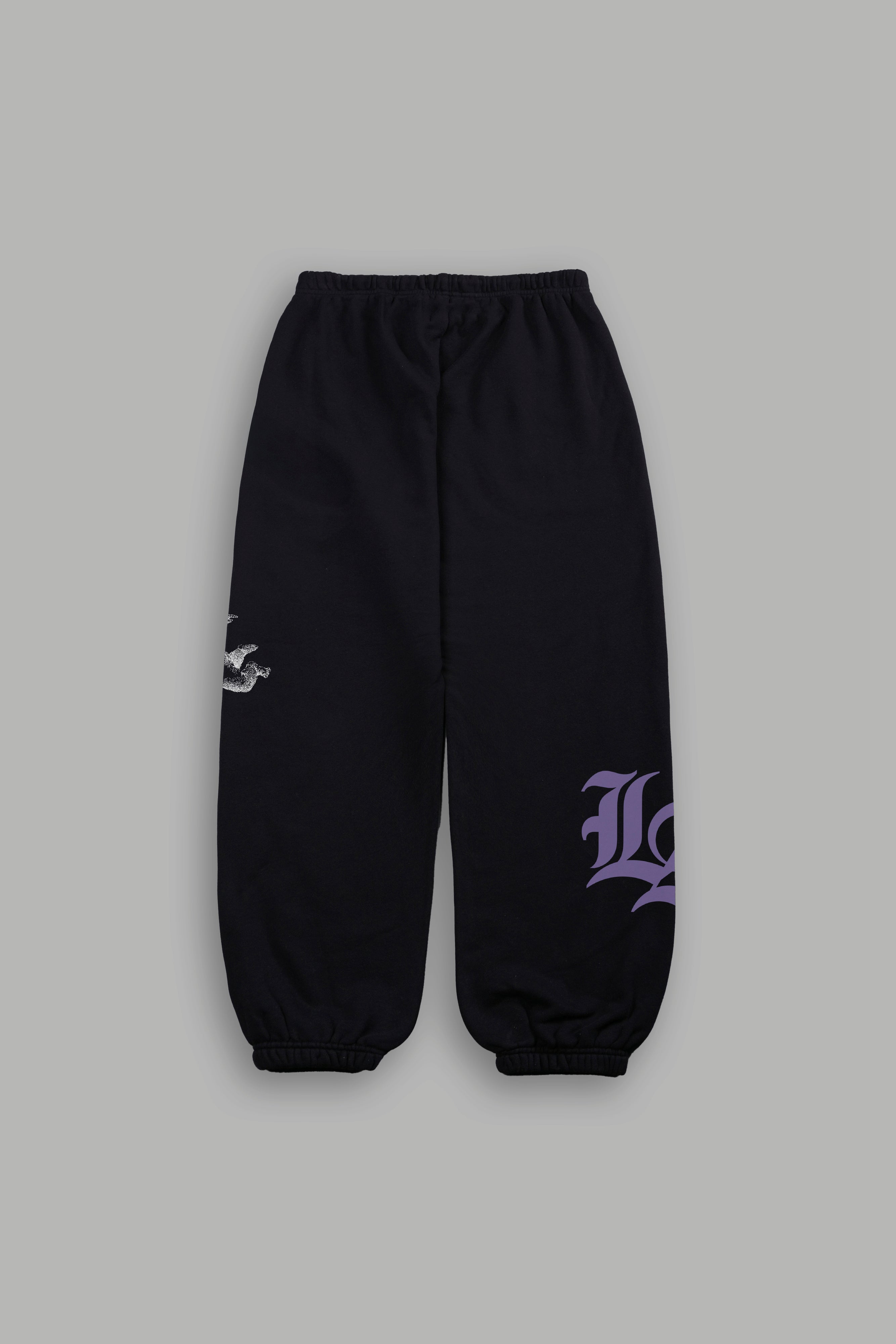 La Has Your Back Lightweight Lounger Sweat Pants in Black — imagem 2