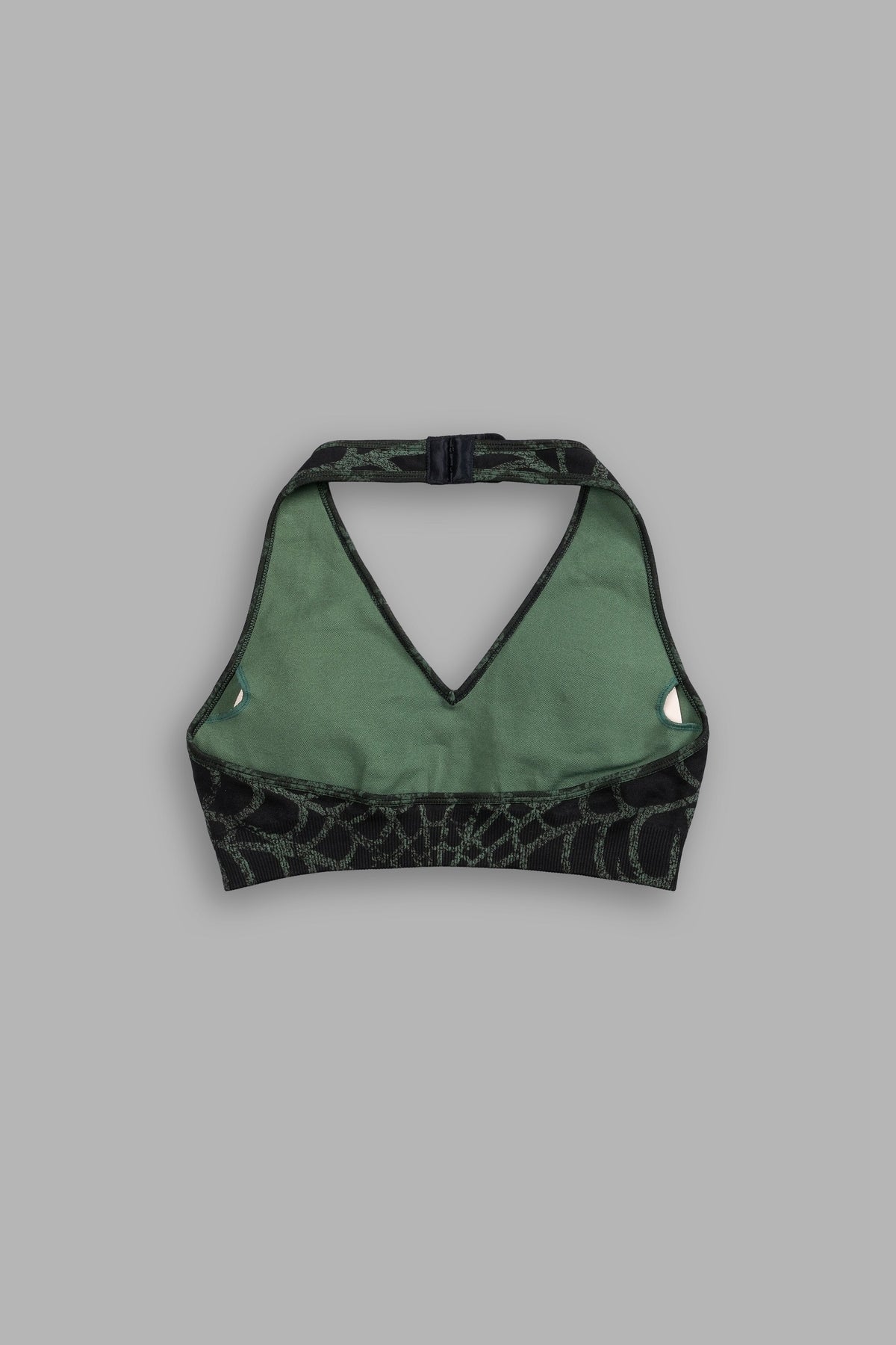 Single Wolf "Everson Seamless" Halter Bra in Black/Green Symbiote Web - imagem 6