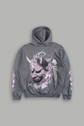Wolves Club Oni Inferno Bishop Hoodie in Slate Gray — imagem 1