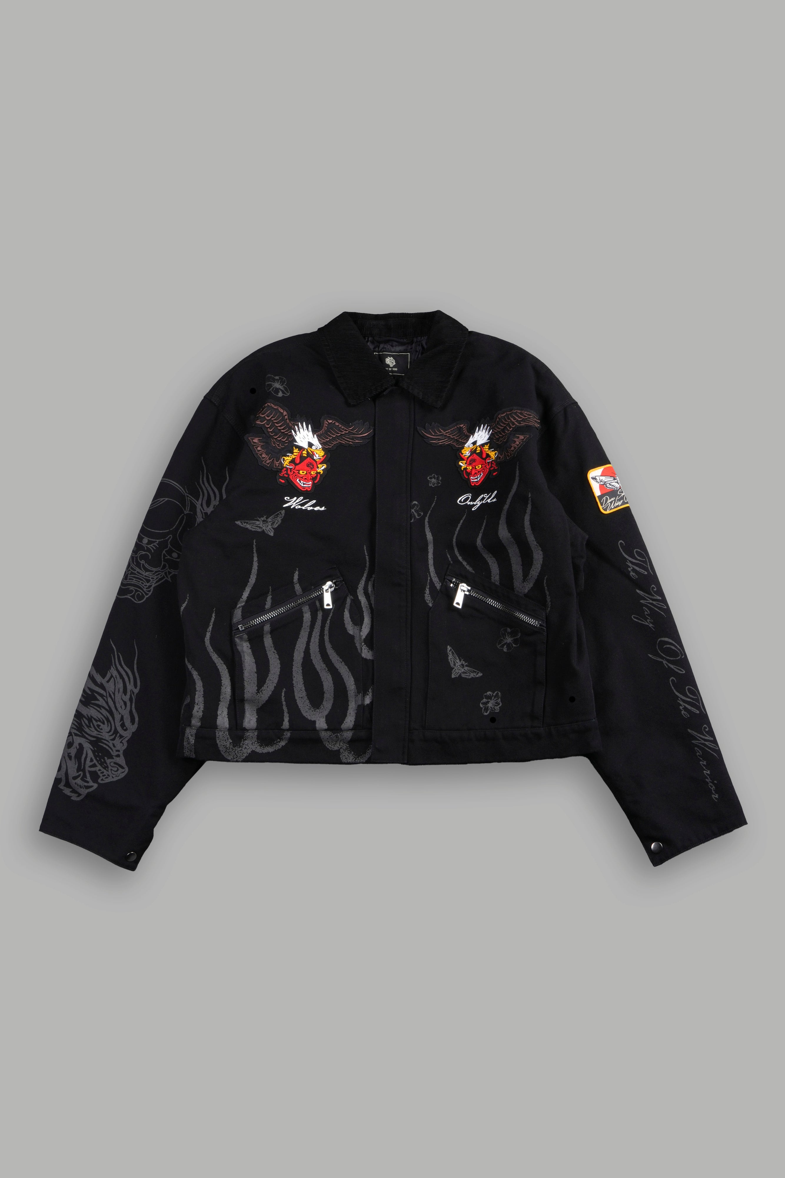 The Eagle & The Oni Earl Jacket in Black — imagem 2