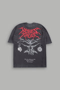 Feed the Beast Premium Oversized Tee in Wolf Gray — imagem 1