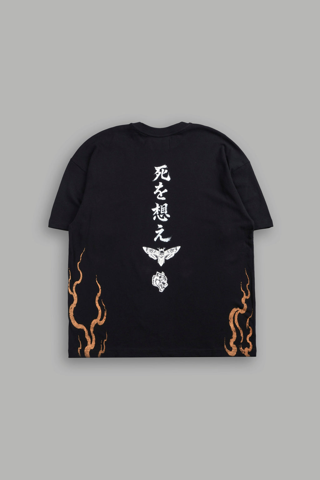 Mourning Flame Premium Oversized Tee in Black — imagem 3