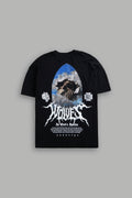 Through The Clouds "Premium" Oversized Tee in Black — imagem 1