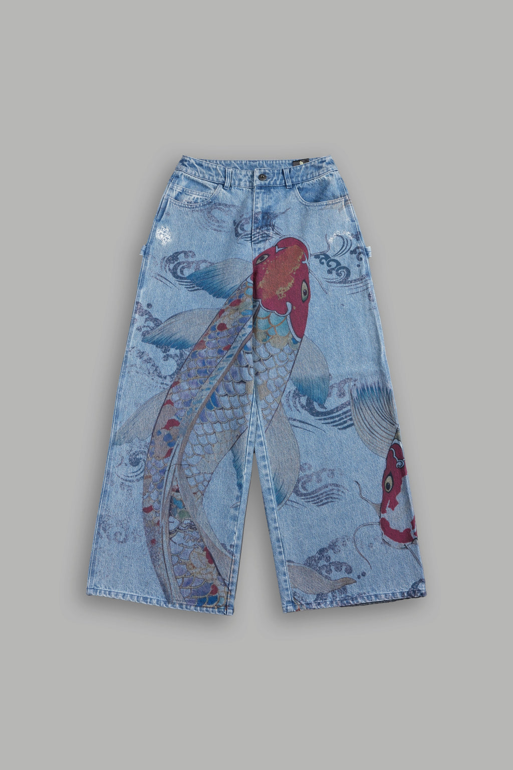 Darc Koi Wide Leg Carpenter Denim in Light Wash — imagem 9