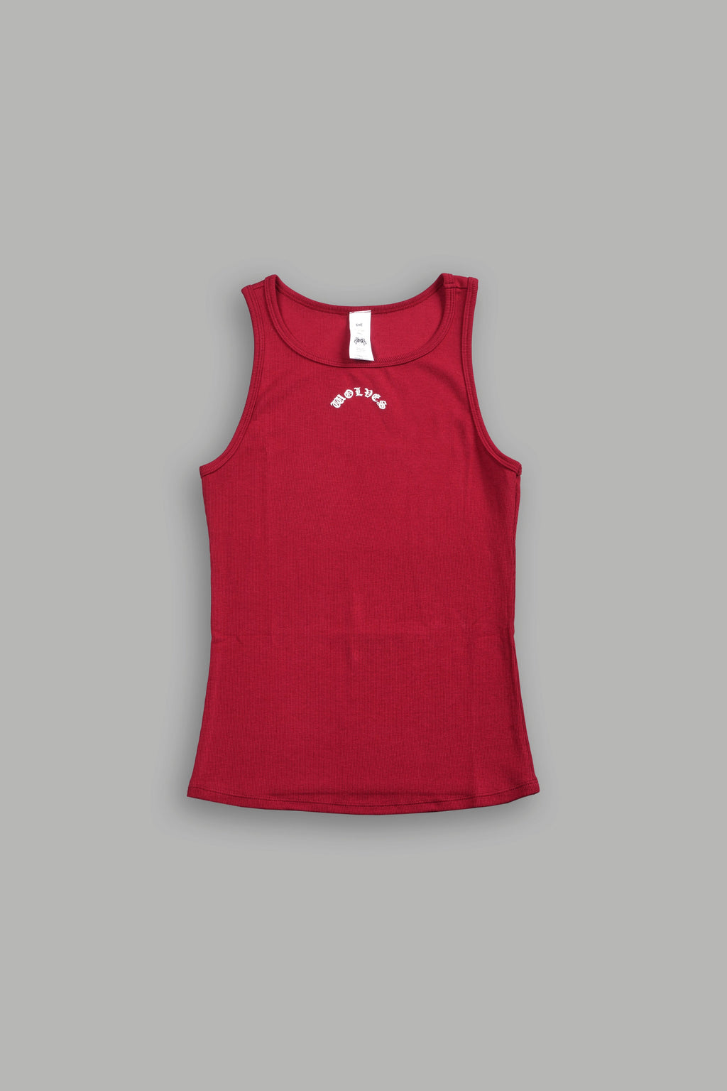 Chopper Gwen Classic Rib Tank in Carmine Red