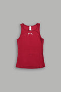Chopper Gwen Classic Rib Tank in Carmine Red