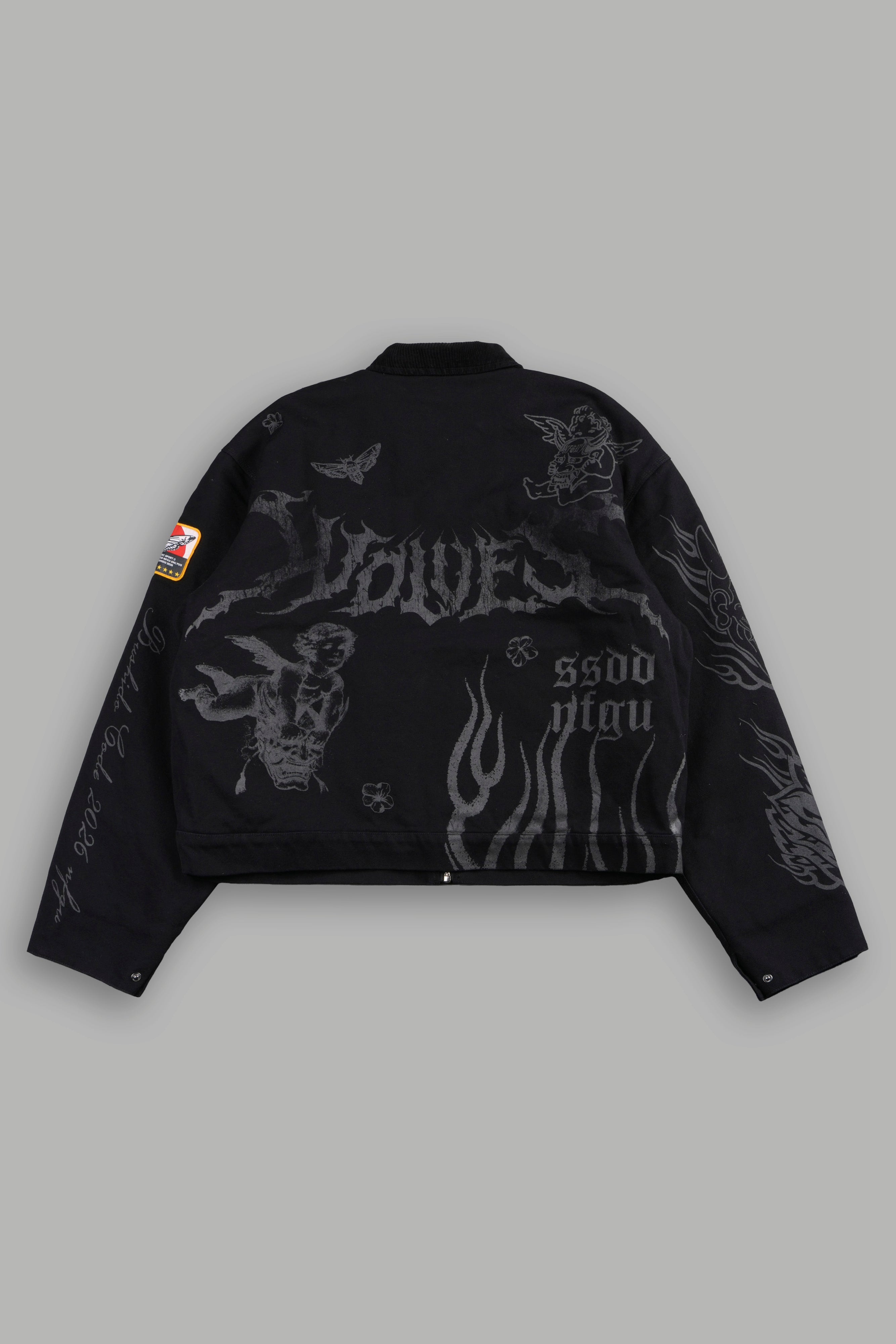 The Eagle & The Oni Earl Jacket in Black — imagem 4