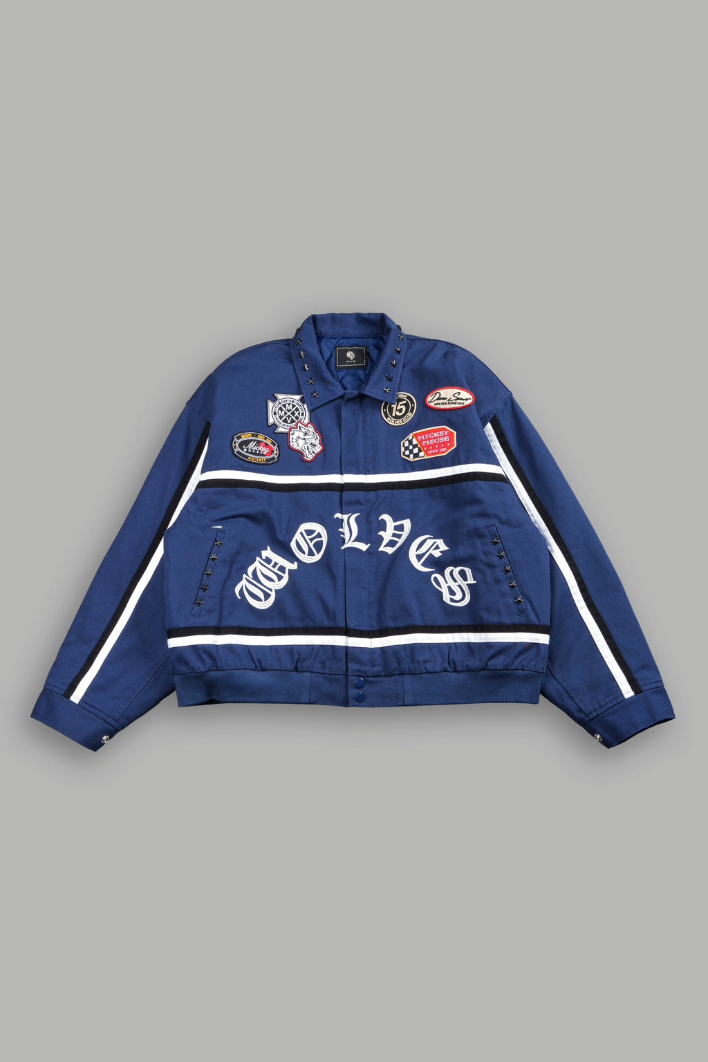 Mickey Frvr Big Moe Jacket in Navy