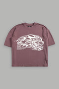 Wolf of the Flame Premium "Box Cut" Tee in Mauve — imagem 1