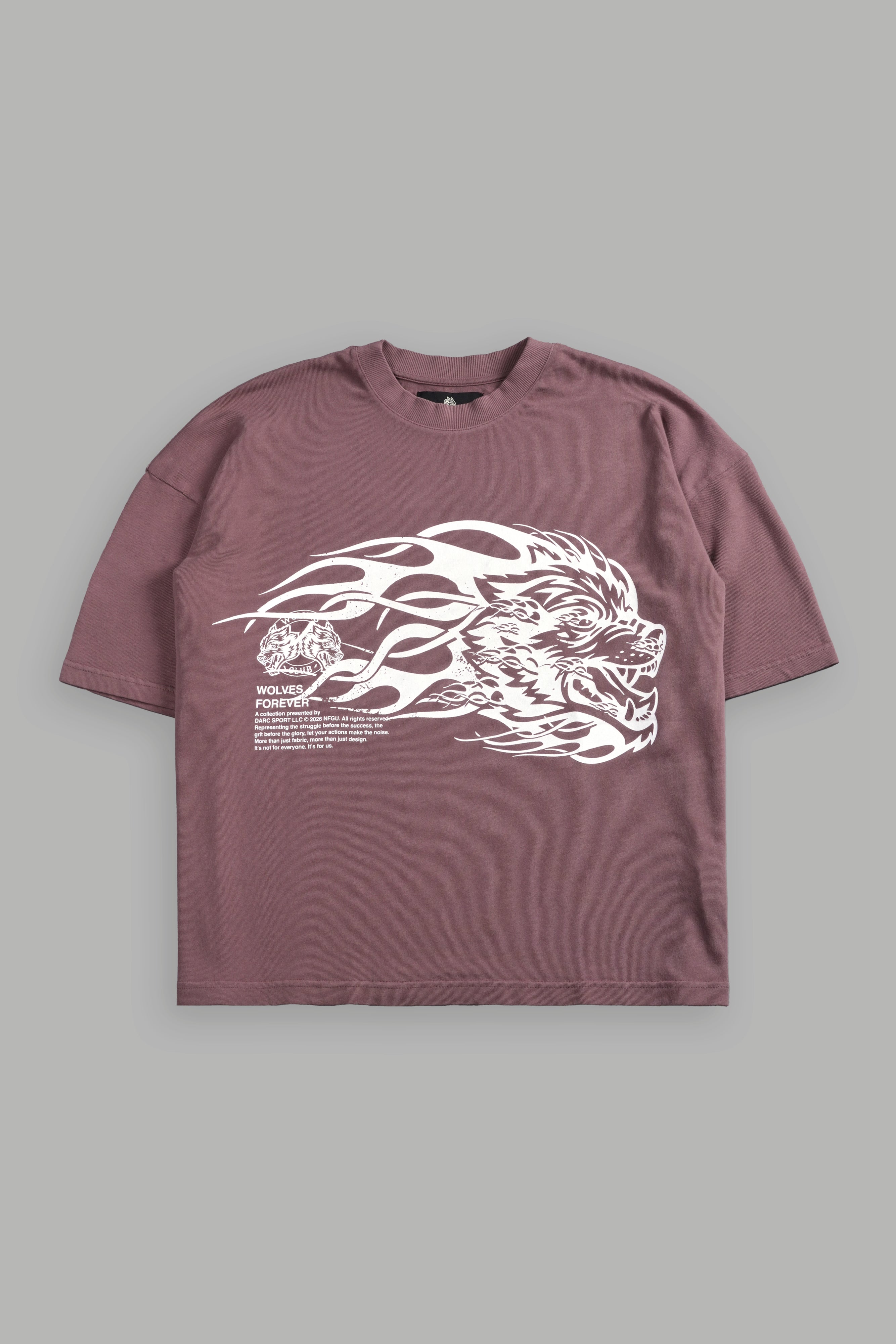 Wolf of the Flame Premium "Box Cut" Tee in Mauve — imagem 1