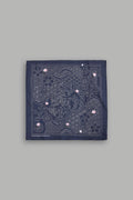 Sashiko Waves Bandana in Royal Navy — imagem 1