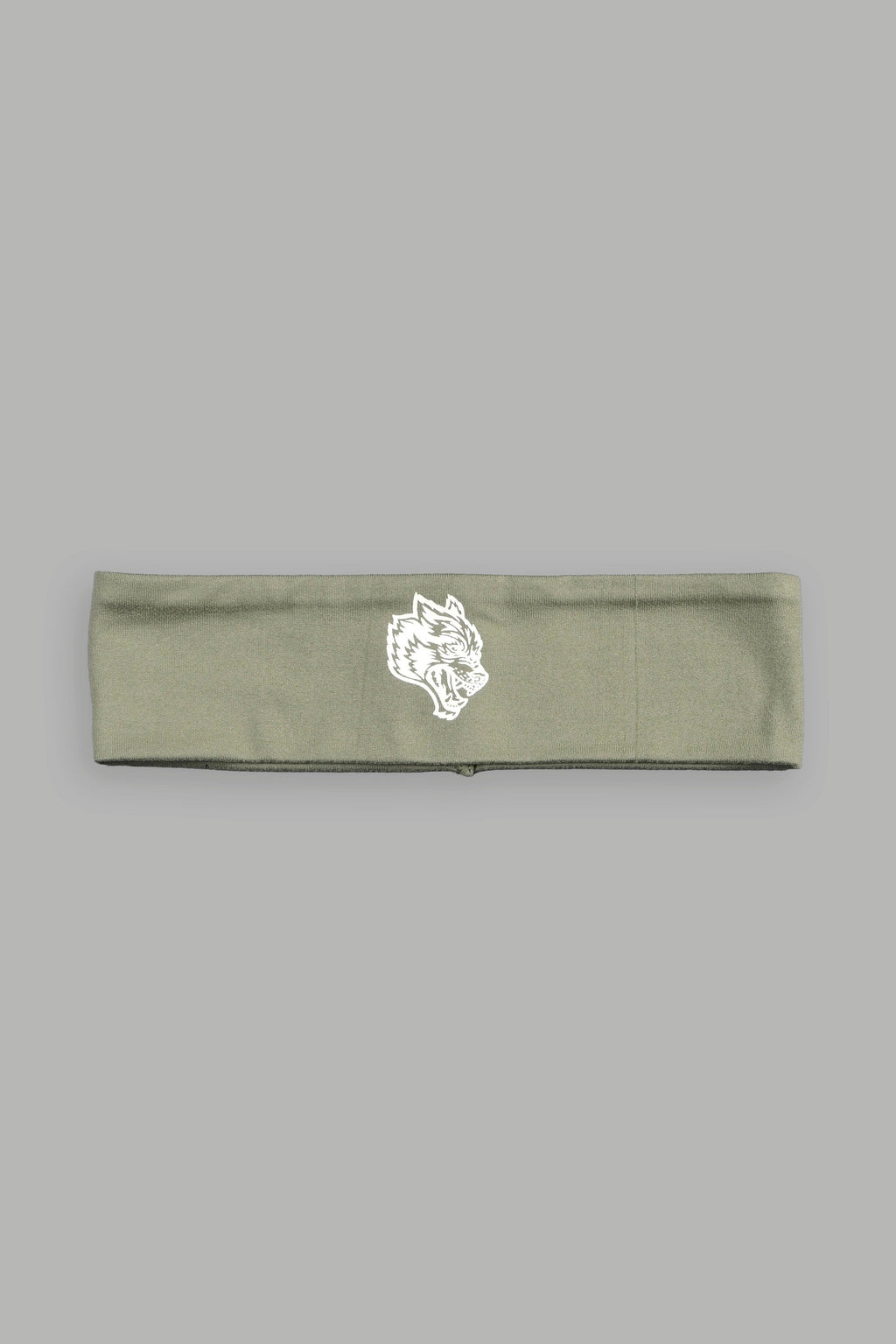 Wolf Head Wide Headband In Cactus Gray - imagem 1
