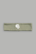 Wolf Head Wide Headband In Cactus Gray - imagem 1