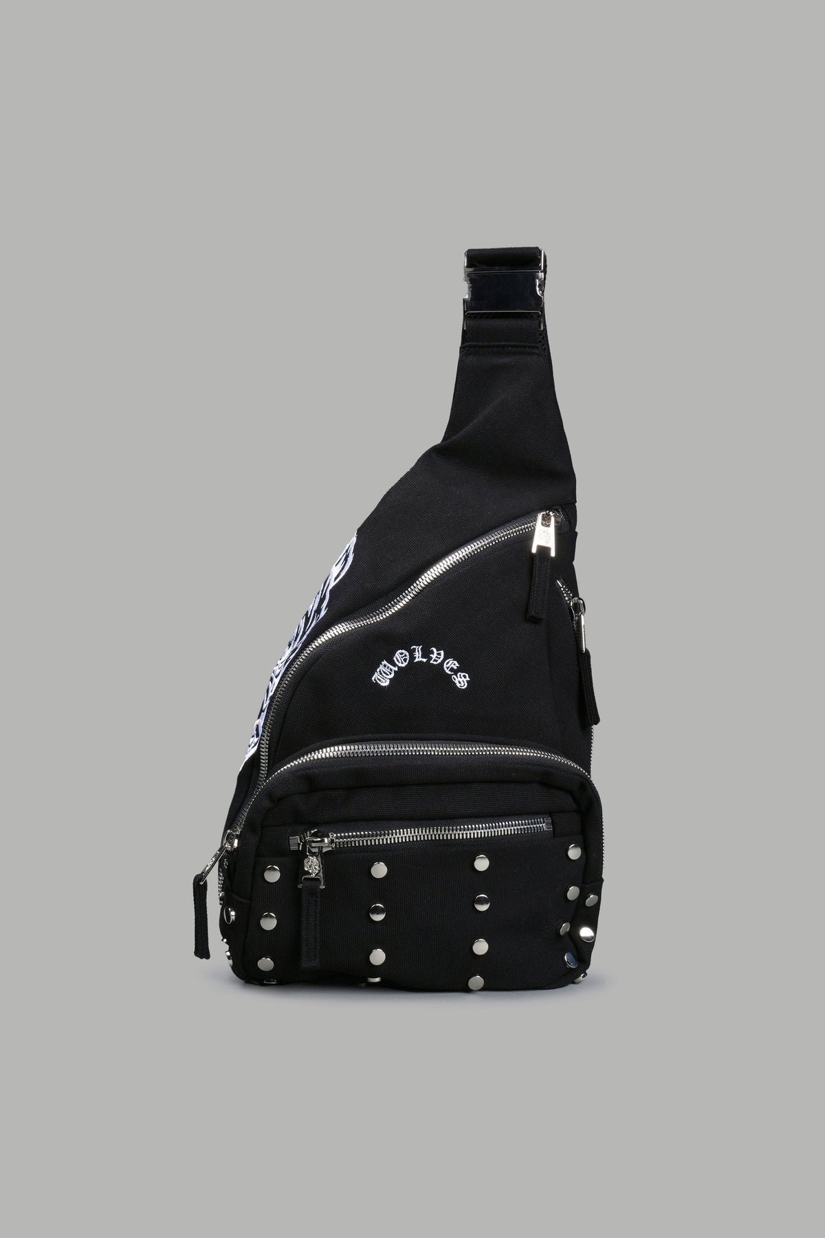 Wolf Head Ronin Side Bag in Black - imagem 1