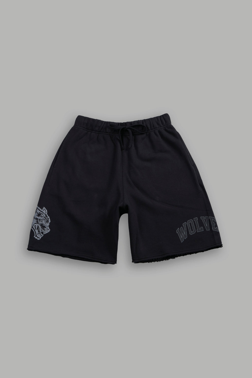 Loyalty Frvr Raw Hem Oversized Post Lounge Sweat Shorts in Black — imagem 1