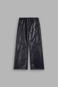 Wolf Pyramid Axel Low Rise Leather Pant In Black